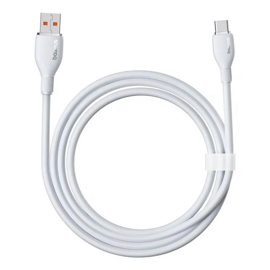 Kabel za Prijenos Podataka i Punjenje USB-A - USB-C Baseus Pudding, 100W, 1.2m, Bijeli