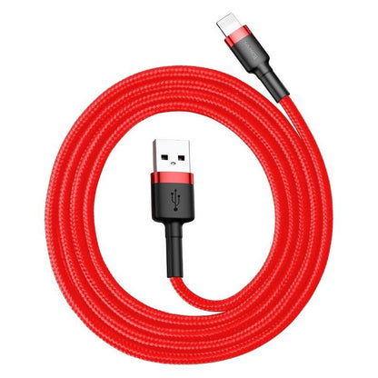 Kabel za Prijenos Podataka i Punjenje USB-A - Lightning Baseus Cafule, 18W, 1m, Crveni CALKLF-B09