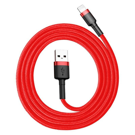 Kabel za Prijenos Podataka i Punjenje USB-A - Lightning Baseus Cafule, 18W, 1m, Crveni CALKLF-B09