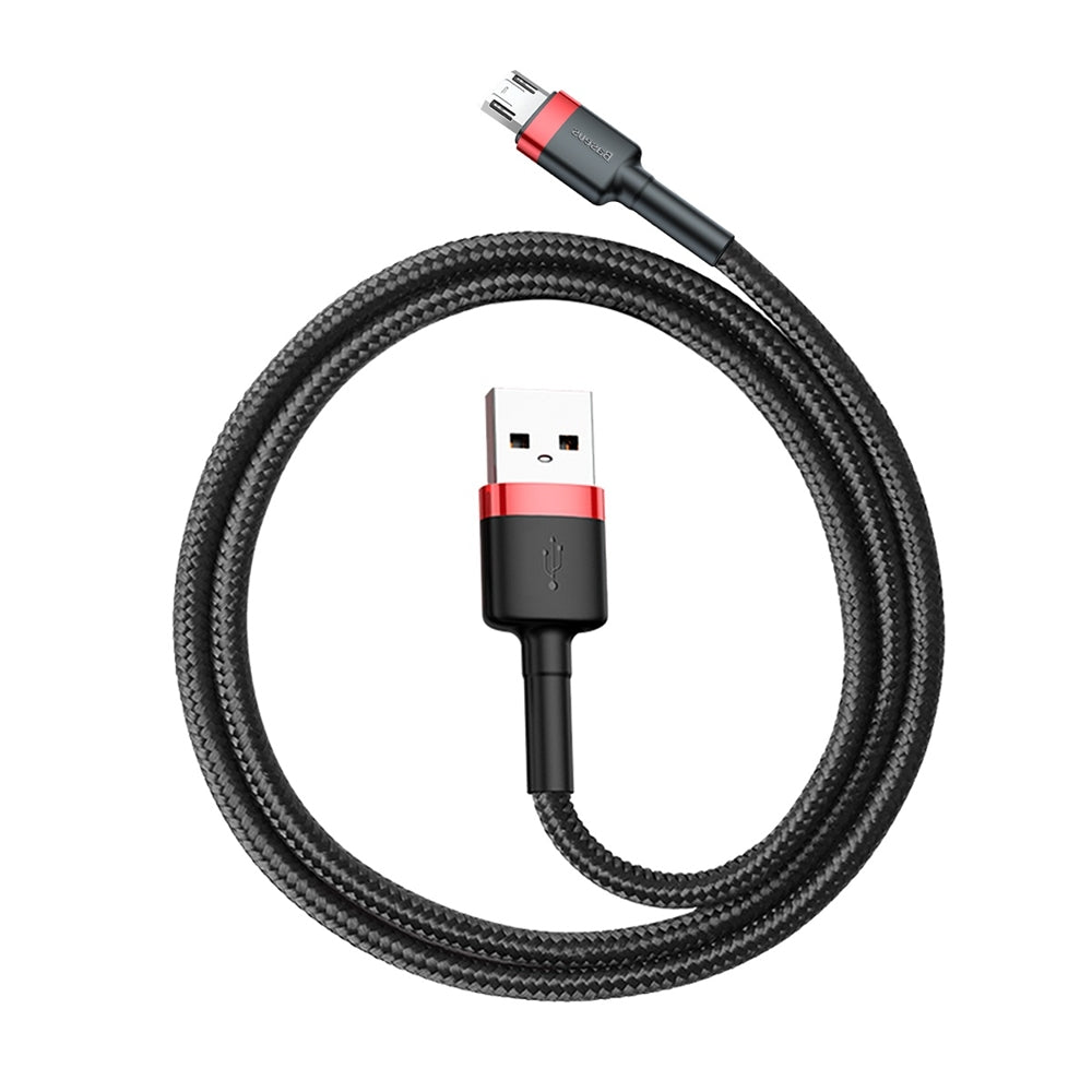 Kabel za Prijenos Podataka i Punjenje USB-A - microUSB Baseus Cafule, 18W, 2m, Crveni