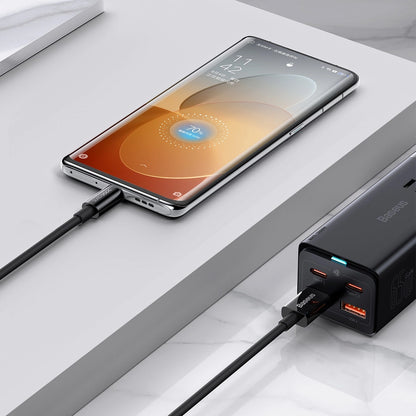 Kabel za Prijenos Podataka i Punjenje USB-A - USB-C Baseus Superior Series, 65W, 2m, Crni CAYS001001