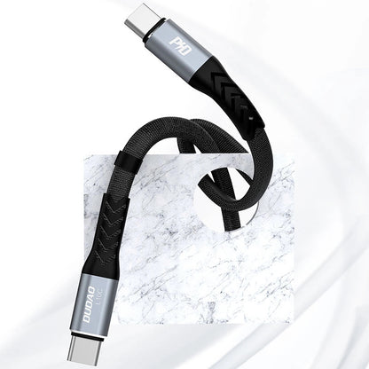 Kabel za podatke i punjenje USB-C - USB-C Dudao L10C, 100W, 0.23m, Crni