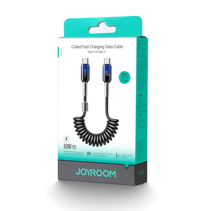 Kabel za podatke i punjenje USB-C - USB-C Joyroom S-A43 Crystal, 60W, 1.5m, Crni