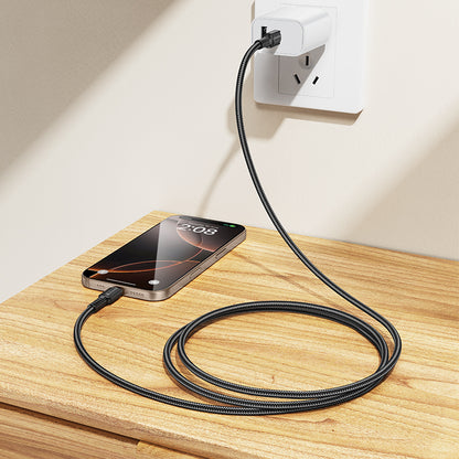 Kabel za podatke i punjenje USB-C - USB-C Borofone BX116 Certain, 60W, 1m, Crni