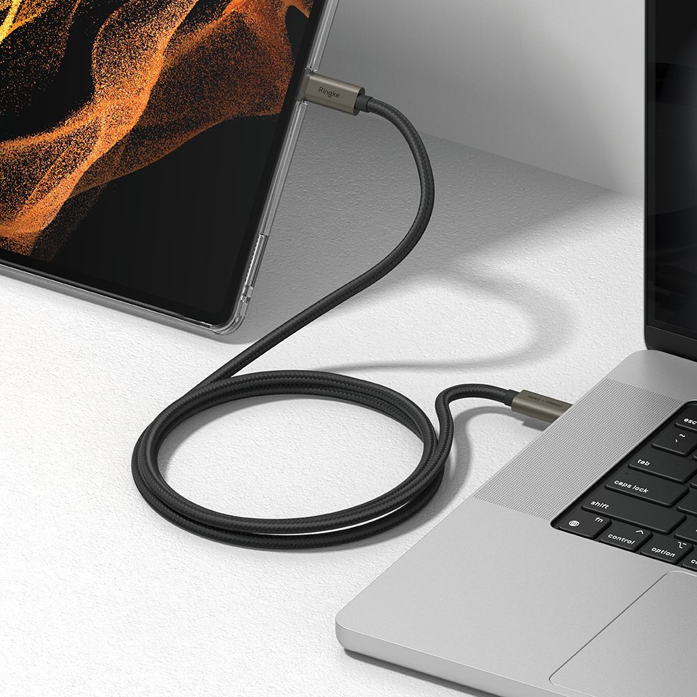 Kabel za podatke i punjenje USB-C - USB-C Ringke 2X2, 240W, 1m, Crni