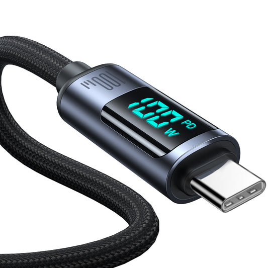 Kabel za podatke i punjenje USB-C - USB-C Joyroom S-A16 Prism Display, 100W, 1.2m, Crni
