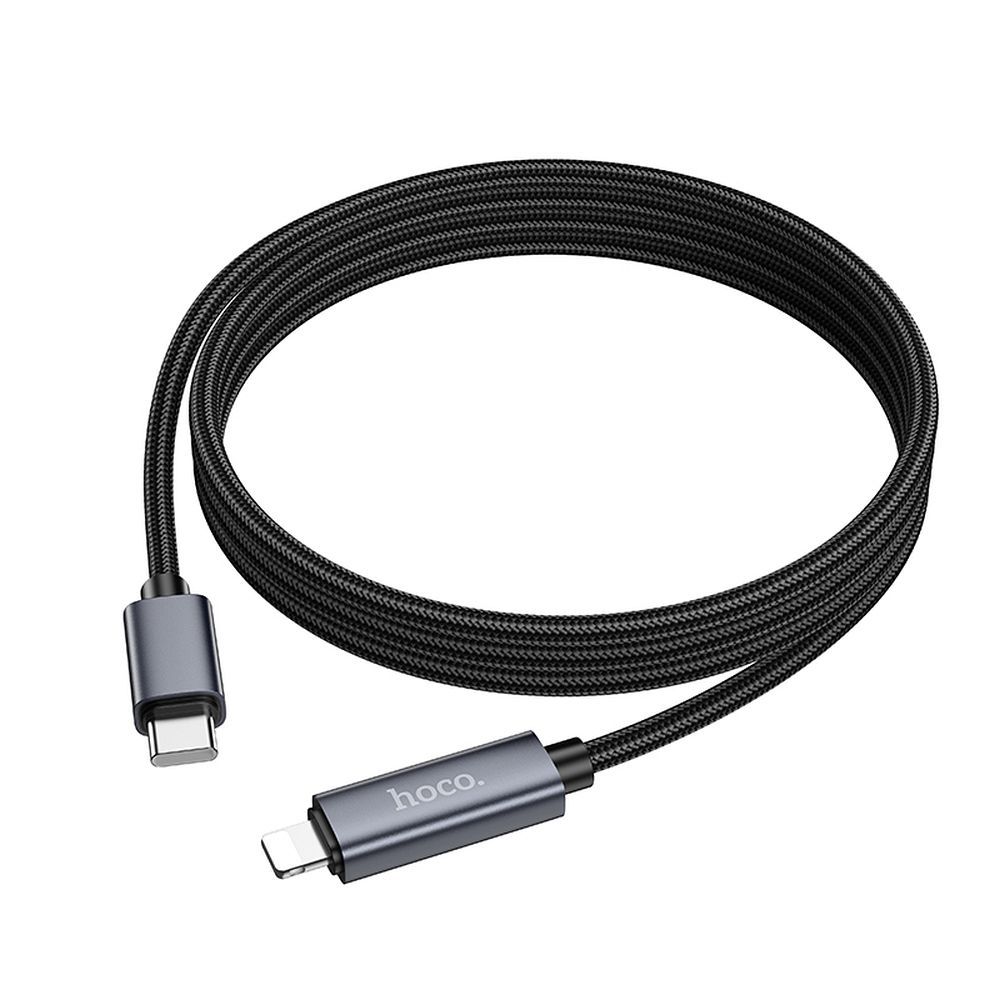 Kabel za podatke i punjenje USB-C - Lightning HOCO Display X112, 27W, 1m, Crni