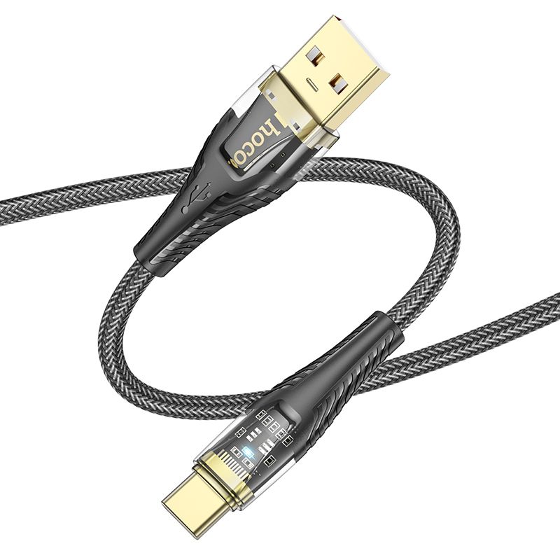 Kabel za podatke i punjenje USB-A - USB-C HOCO U121, 18W, 1.2m, Crni