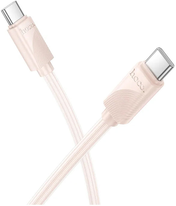 Kabel za podatke i punjenje USB-C - USB-C HOCO X114, 60W, 1m, Roza