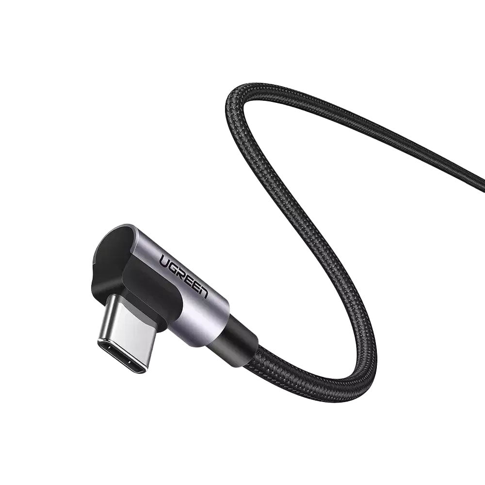 Kabel za podatke i punjenje USB-C - USB-C UGREEN US335 Angled, 100W, 2m, Crni
