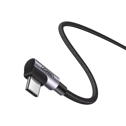 Kabel za podatke i punjenje USB-C - USB-C UGREEN US335 Angled, 100W, 2m, Crni