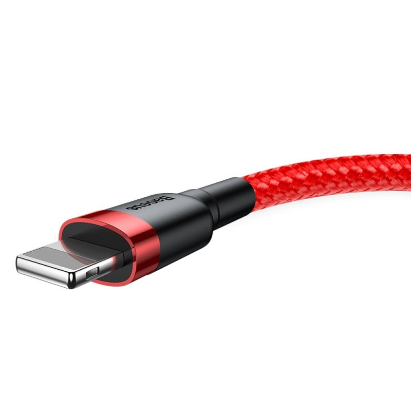 Kabel za podatke i punjenje USB-A - Lightning Baseus Cafule, 18W, 0.5m, Crveni CALKLF-A09