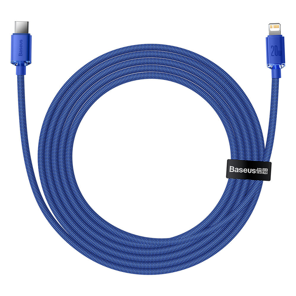 Kabel za podatke i punjenje USB-C - Lightning Baseus Crystal Shine Series, 20W, 1.2m, Plavi CAJY000203