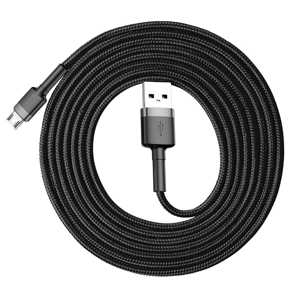 Kabel za podatke i punjenje USB-A - microUSB Baseus Cafule, 18W, 2m, Sivi CAMKLF-CG1