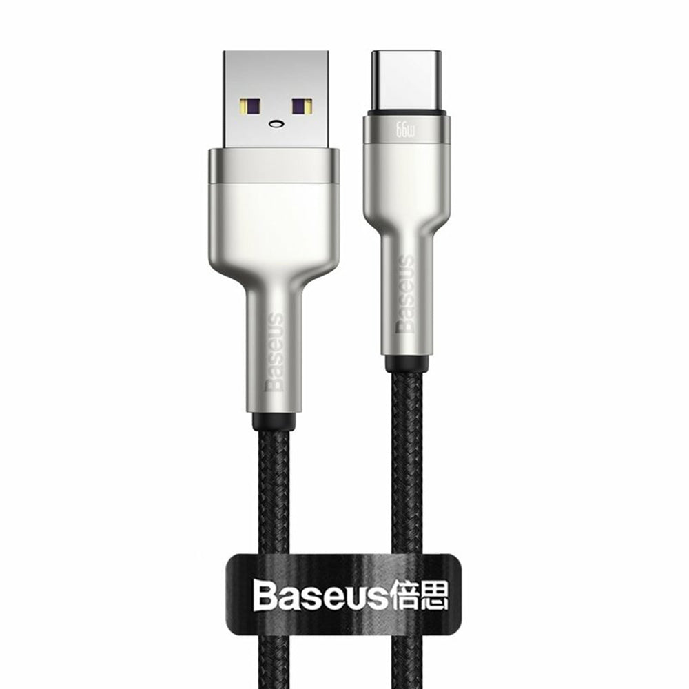 Kabel za podatke i punjenje USB-A - USB-C Baseus Cafule Metal Series, 66W, 0.25m, Crni CAKF000001