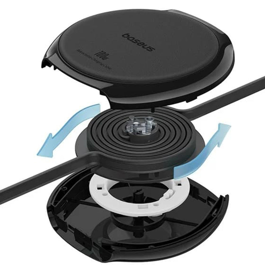 Kabel za podatke i punjenje USB-C - USB-C Baseus Pathfinder Retractable, 100W, 1m, Crni P10368400111-00