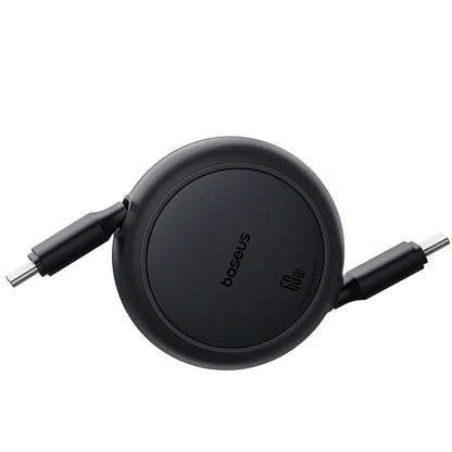 Kabel za podatke i punjenje USB-C - USB-C Baseus Free2Pull Mini Retractable, 60W, 1m, Crni P10364500111-01