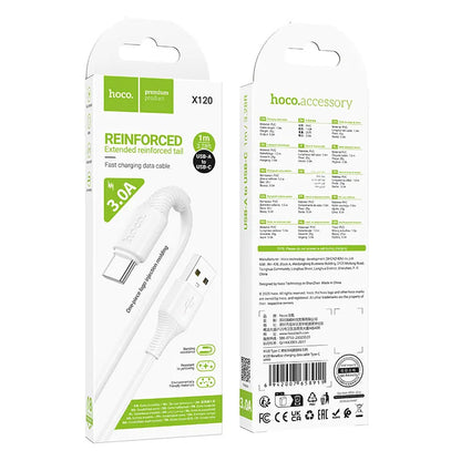 Kabel za podatke i punjenje USB-A - USB-C HOCO X120, 60W, 1m, Bijeli