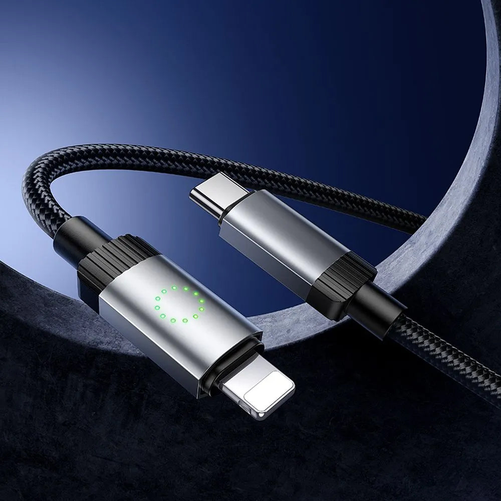 USB-C - Lightning HOCO X117 kabel za prijenos podataka i punjenje, 27W, 1m, Crna