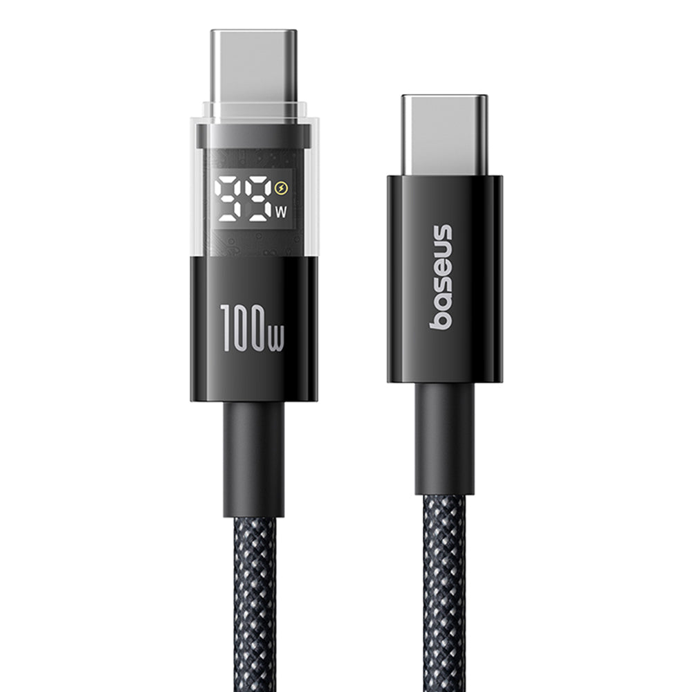 Kabel za prijenos podataka i punjenje USB-C - USB-C Baseus Display 2, 100W, 1m, Crni P10382702121-00