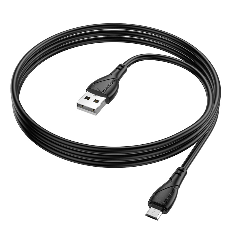 Kabel za podatke i punjenje USB-A - microUSB Borofone BX121 Energy, 18W, 1m, Crni