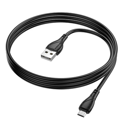 Kabel za podatke i punjenje USB-A - microUSB Borofone BX121 Energy, 18W, 1m, Crni