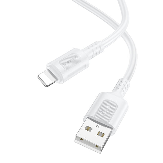Kabel za podatke i punjenje USB-A - Lightning Borofone BX111 Feliz, 18W, 1m, Bijeli