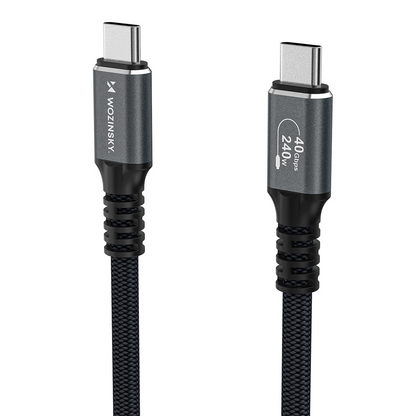 Kabel za prijenos podataka i punjenje USB-C - USB-C WZK WPS-UY42S, 240W, 2m, Crni