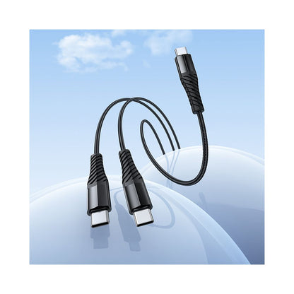 USB-C punjački kabel - 2 x USB-C HOCO X123, 10W, 1m, Crni