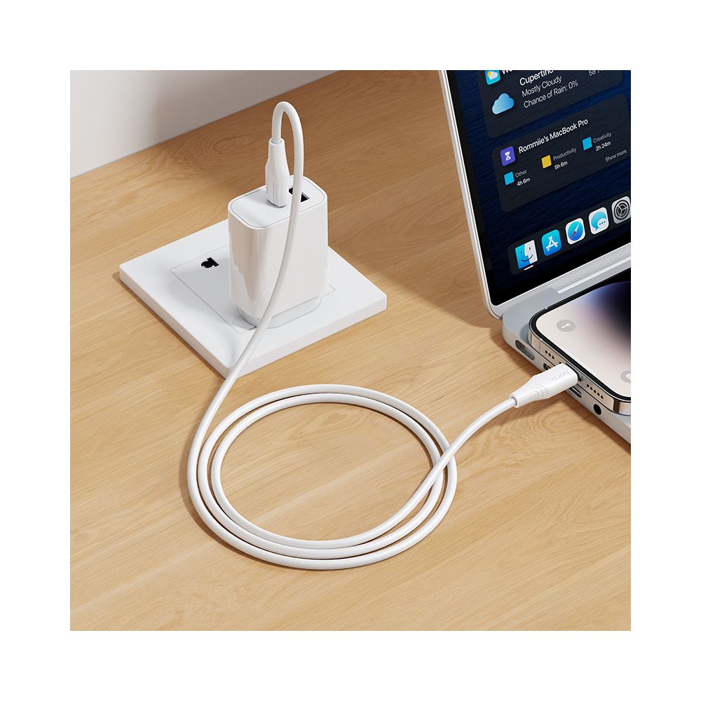 Kabel za podatke i punjenje USB-C - Lightning HOCO X124, 27W, 1m, Bijeli