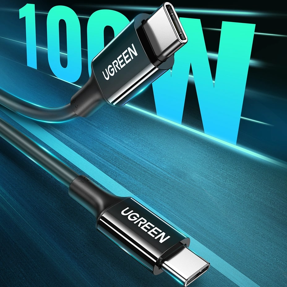Kabel za podatke i punjenje USB-C - USB-C UGREEN US300, 100W, 2m, Crni