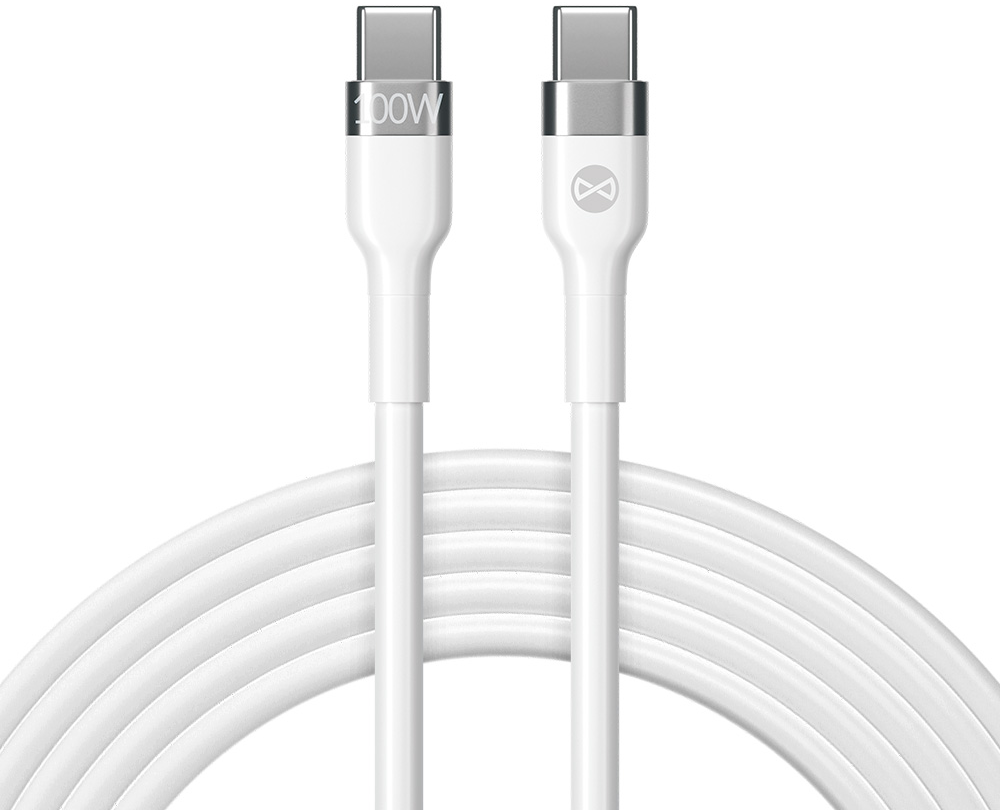 Kabel za podatke i punjenje USB-C - USB-C Forever Flexible, 100W, 2m, Bijeli