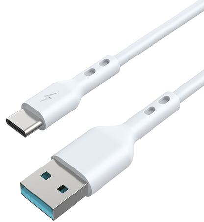 Kabel za podatke i punjenje USB-A - USB-C BWOO X172C, 60W, 1m, Bijeli