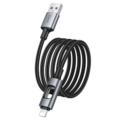 Kabel za podatke i punjenje USB-A - Lightning HOCO U144 Led, 18W, 1.2m, Crni