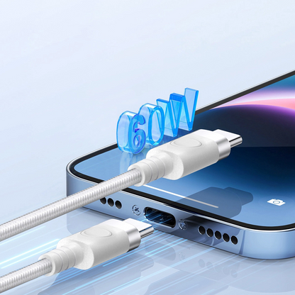 Kabel za prijenos podataka i punjenje USB-C - USB-C Orico CDX, 60W, 1m, Bijeli