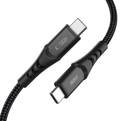USB-C kabel za prijenos podataka i punjenje - USB-C Tech-Protect UB11T Ultraboost, 100W, 2m, Crna