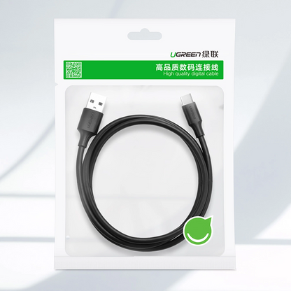 Kabel za podatke i punjenje USB-A - USB-C UGREEN US184, 18W, 1m, Crni
