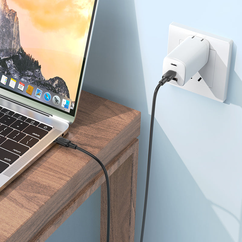 USB-C - USB-C kabel za prijenos podataka i punjenje Borofone BX113 Lenny, 60W, 1m, Crna