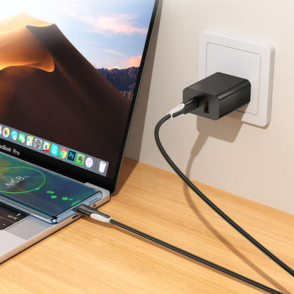 USB-C kabel za prijenos podataka i punjenje - USB-C Borofone BX119 New, 60W, 1m, Crna