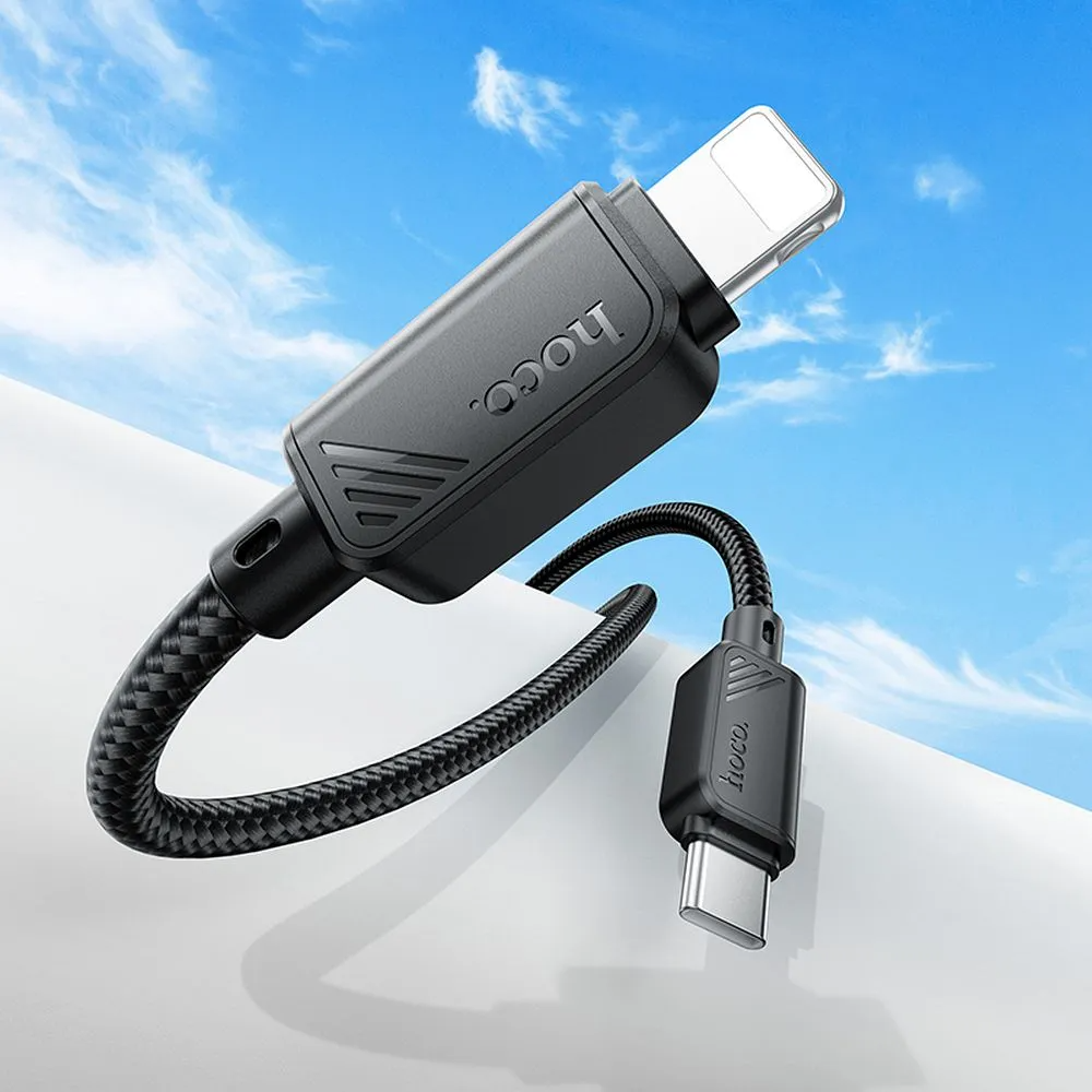 USB-C - Lightning kabel za prijenos podataka i punjenje HOCO X113, 27W, 1m, Crna