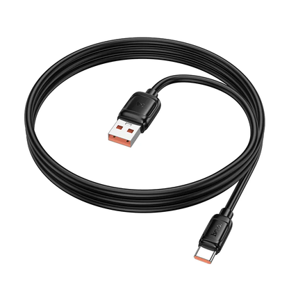 Kabel za prijenos podataka i punjenje USB-A - USB-C HOCO X115, 100W, 1m, Crni