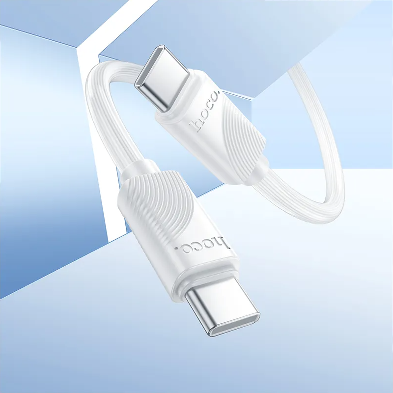 USB-C - USB-C kabel za prijenos podataka i punjenje HOCO X114, 60W, 1m, Bijela