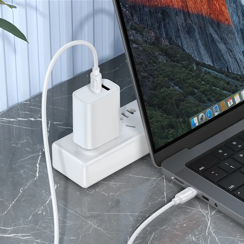 USB-C - USB-C kabel za prijenos podataka i punjenje HOCO X115, 240W, 1m, Bijela