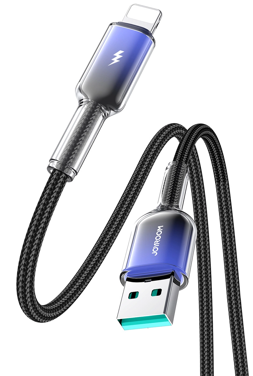 USB-A kabel za prijenos podataka i punjenje - Lightning Joyroom S-A42, 18W, 1.2m, Crna