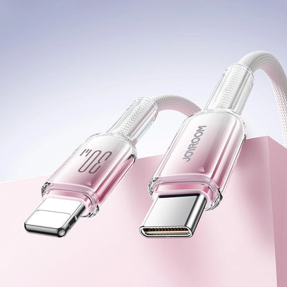 USB-C kabel za prijenos podataka i punjenje - Lightning Joyroom S-A42, 30W, 1.2m, Bijela