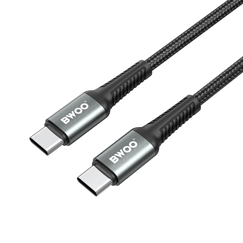 USB-C - USB-C kabel za prijenos podataka i punjenje BWOO BO-X288C-C, 60W, 1m, Crna