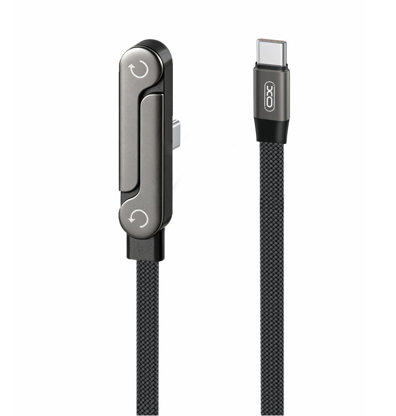 USB-C - USB-C kabel za prijenos podataka i punjenje XO Design NB-Q311, 240W, 1.5m, Crna