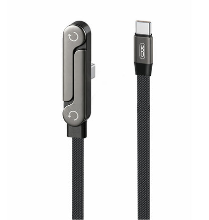 USB-C - USB-C kabel za prijenos podataka i punjenje XO Design NB-Q311, 240W, 1.5m, Crna