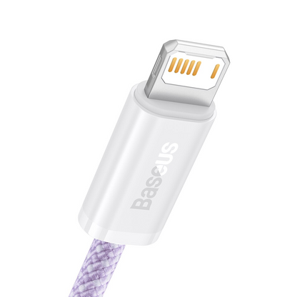 Kabel za prijenos podataka i punjenje USB-A - Lightning Baseus Dynamic Series, 18W, 2m, Ljubičasta CALD000505