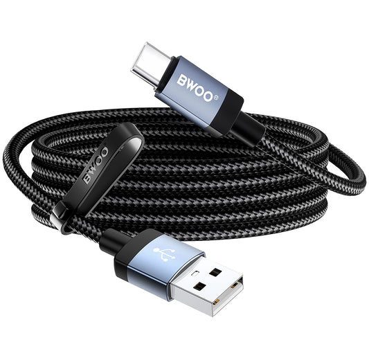 USB-A - USB-C kabel za prijenos podataka i punjenje BWOO BO-X401C, 18W, 1m, crna